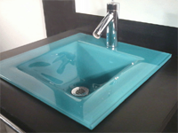 lavabos integrados cristal